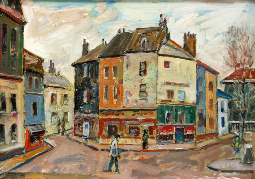 Cityscape “Old Paris” by Robert Hyndman – oil on canvas.