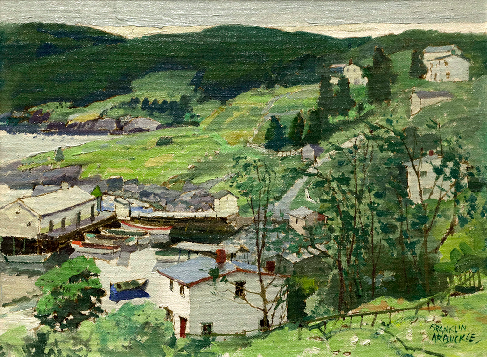 Landscape “Brigus South NFL” by Franklin Arbuckle – oil on canvas.