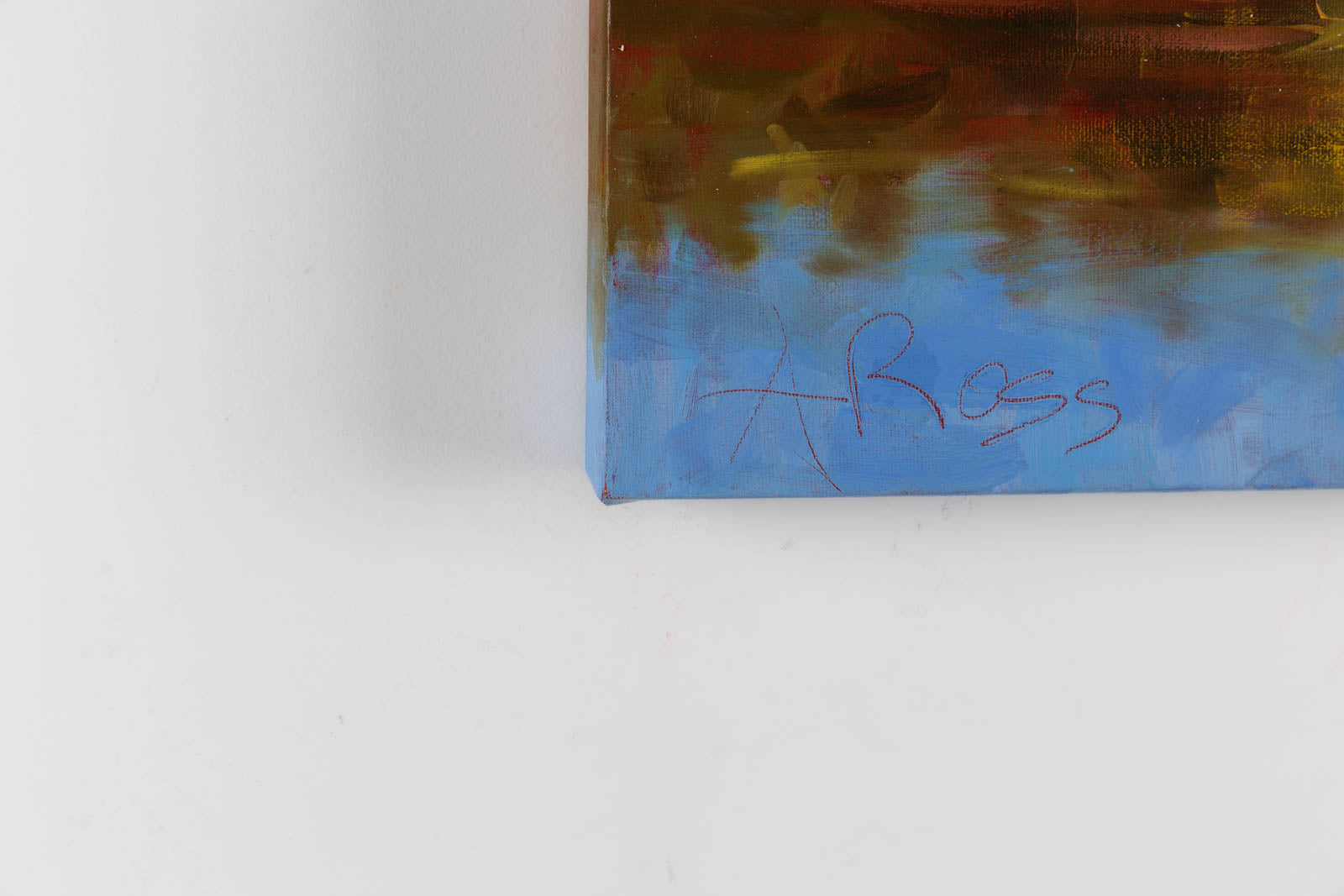 Andrea Ross, "Brilliance," detail view, oil on canvas