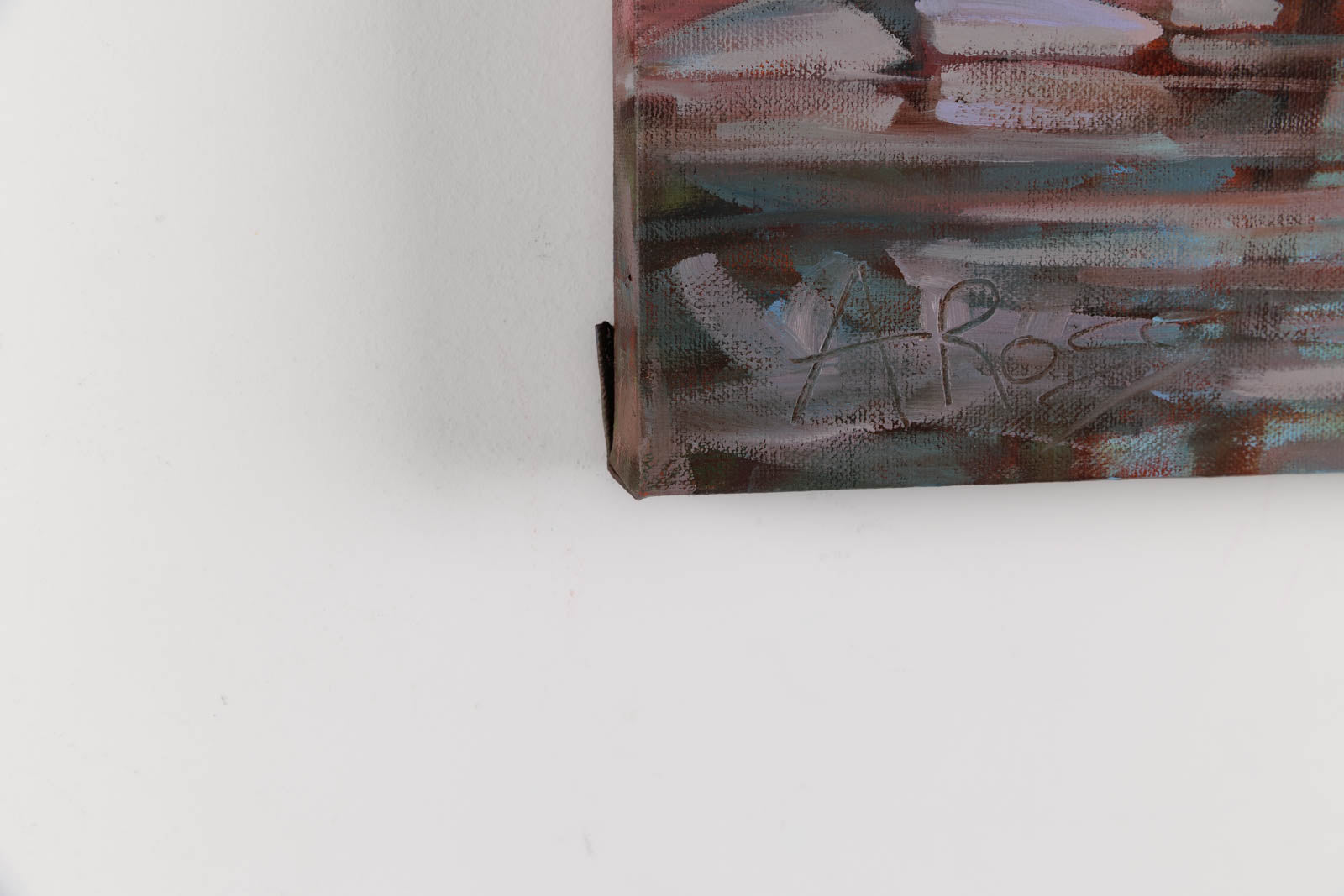 Andrea Ross, "Early Morning Light," detail view, oil on canvas