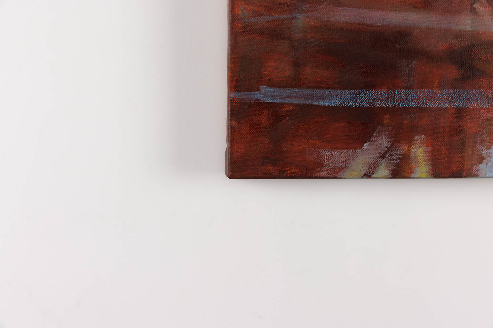 Andrea Ross, "Killbear Rocks," detail view, oil on canvas