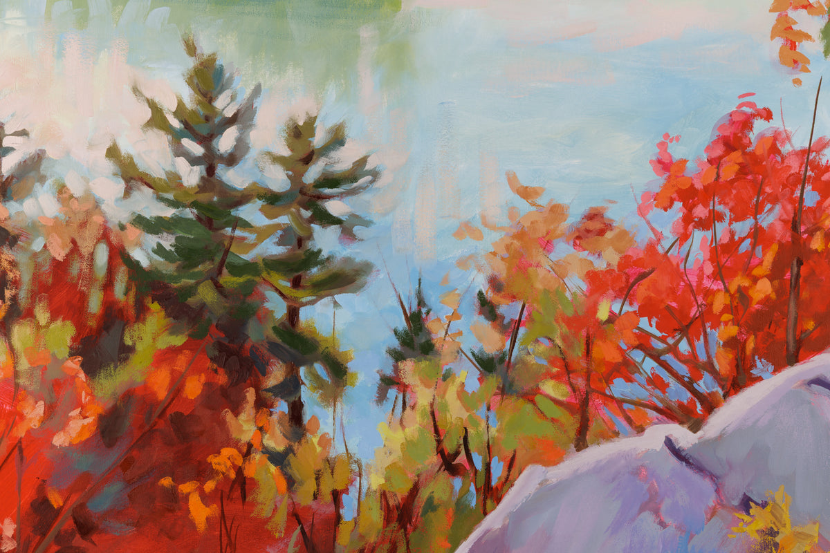 Andrea Ross, "Island In The Distance," detail 1, oil on canvas