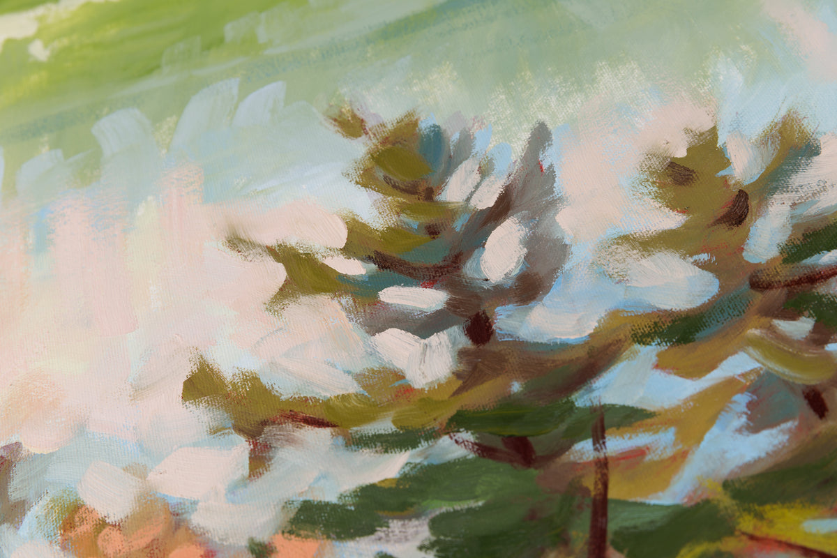 Andrea Ross, "Island In The Distance," detail 2, oil on canvas