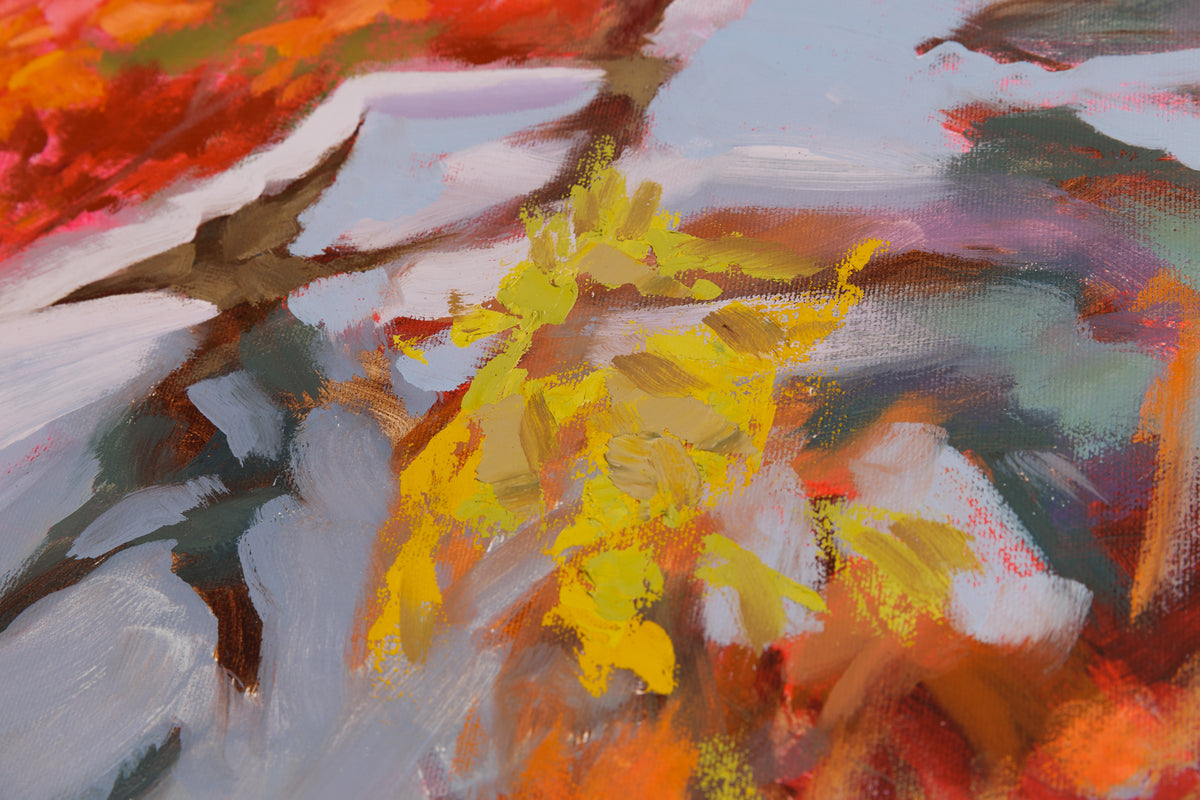 Andrea Ross, "Island In The Distance," detail 3, oil on canvas