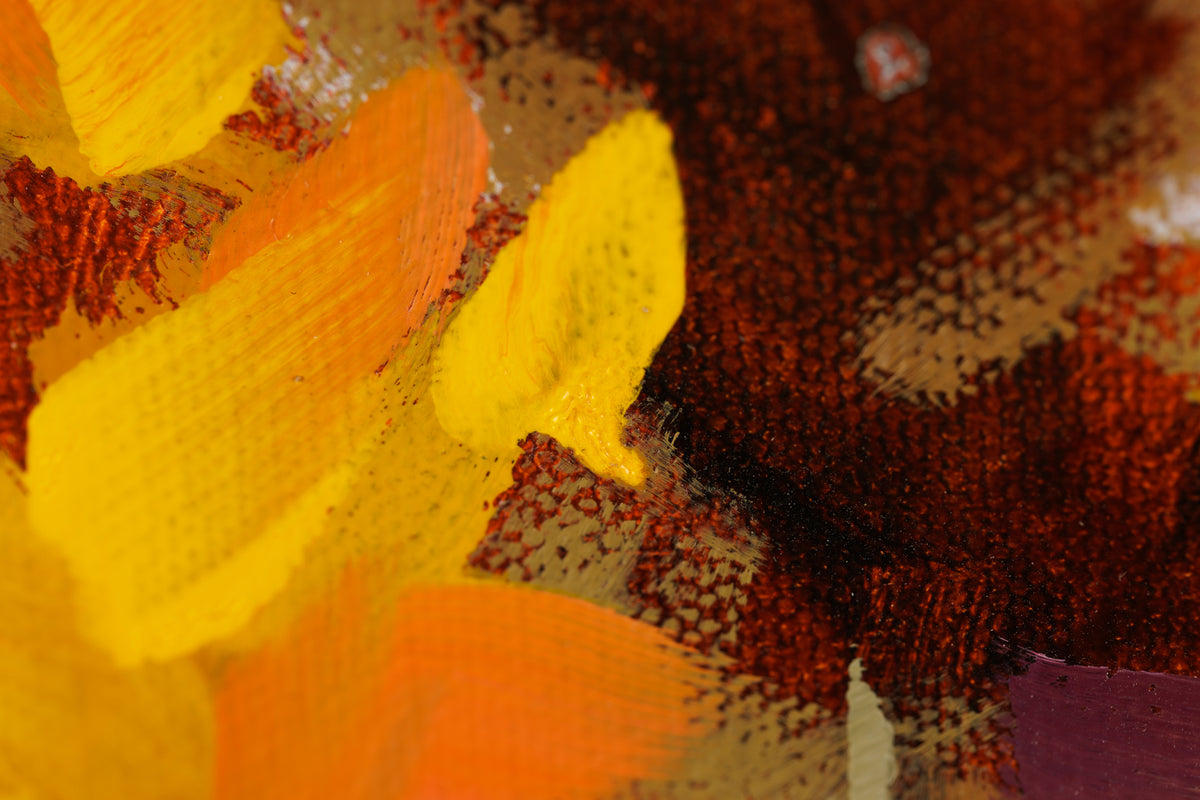 Andrea Ross, "Welcoming Skies," detail 5, oil on canvas