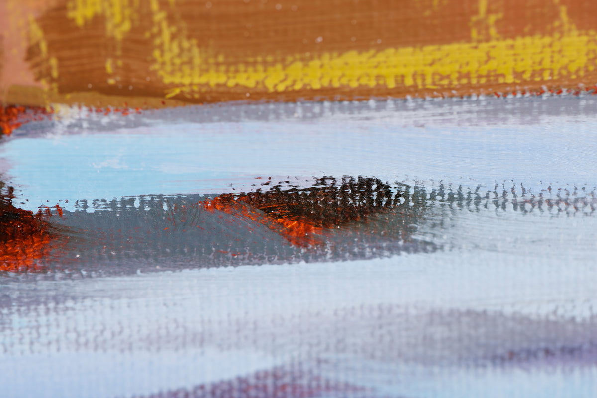 Andrea Ross, "Welcoming Skies," detail 6, oil on canvas