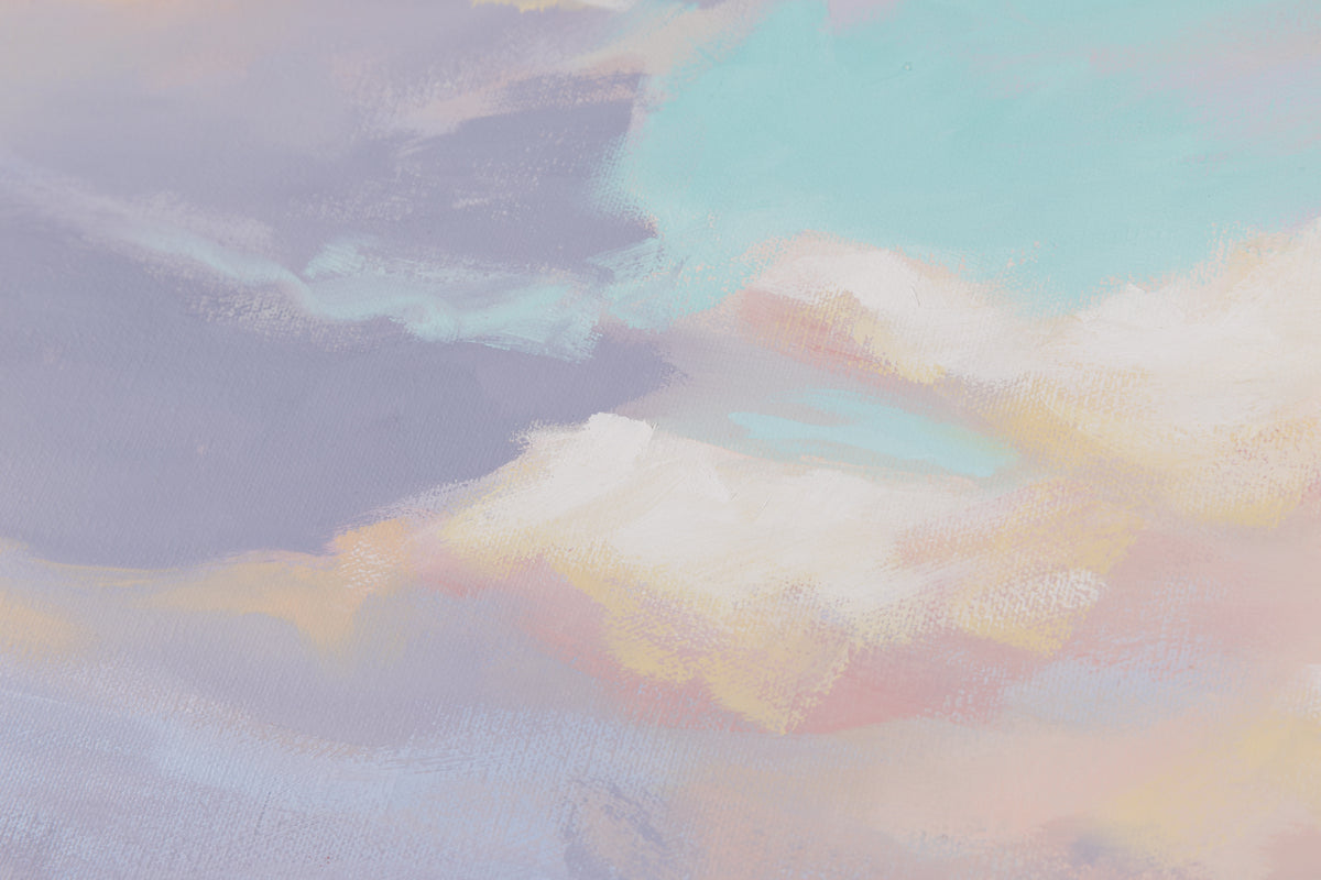 Andrea Ross, "Welcoming Skies," detail 3, oil on canvas