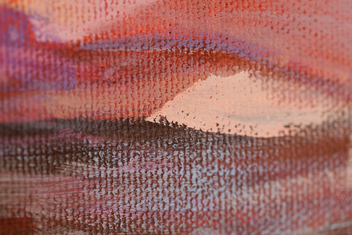 Andrea Ross, "Shaped By Wind & Water," detail 6, oil on canvas