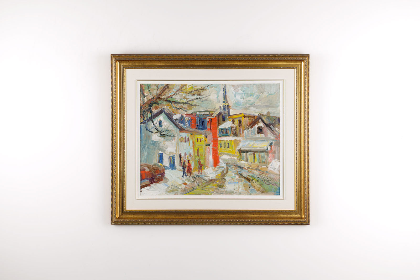 Rue De Village Hiver