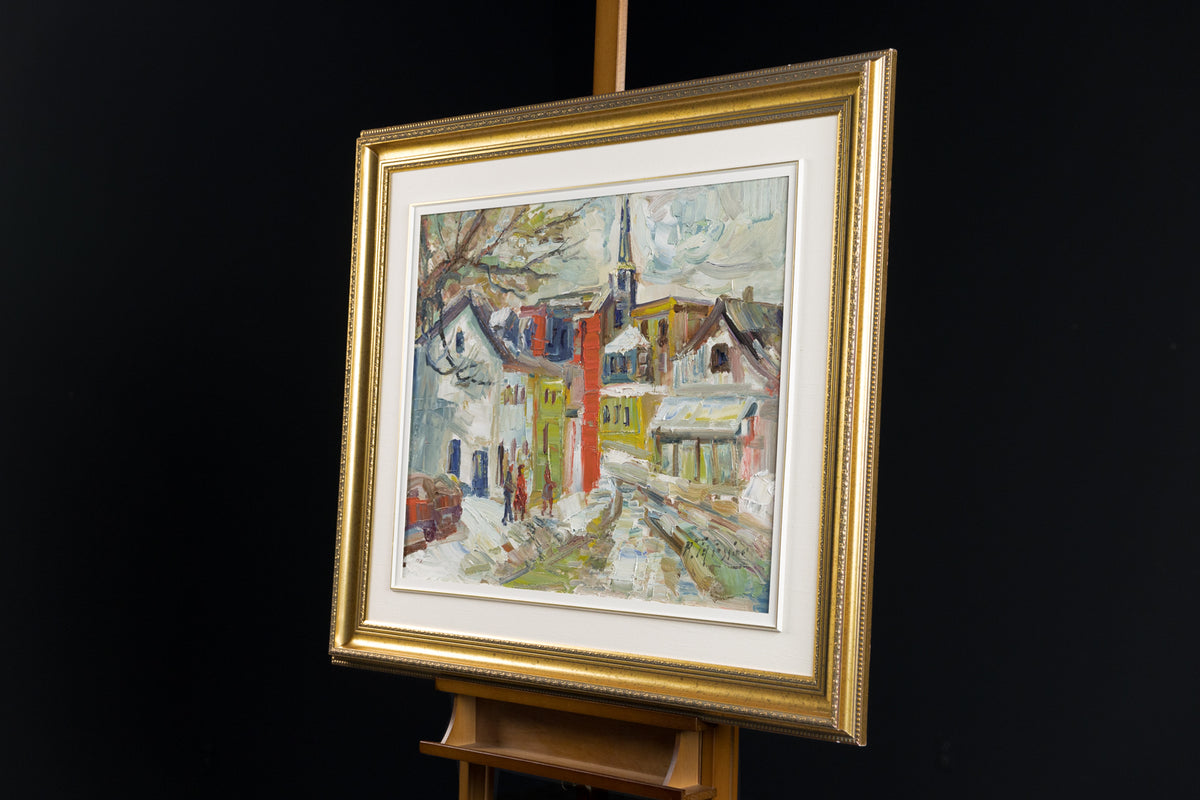 Rue De Village Hiver
