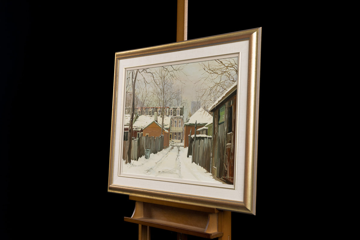Arto Yuzbasiyan, "Hamilton Houses," detail 6, oil on panel