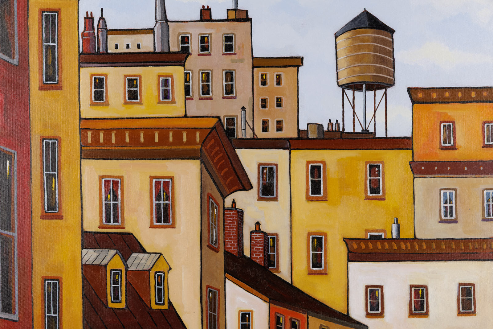 Fin De Jour Sur La Ville