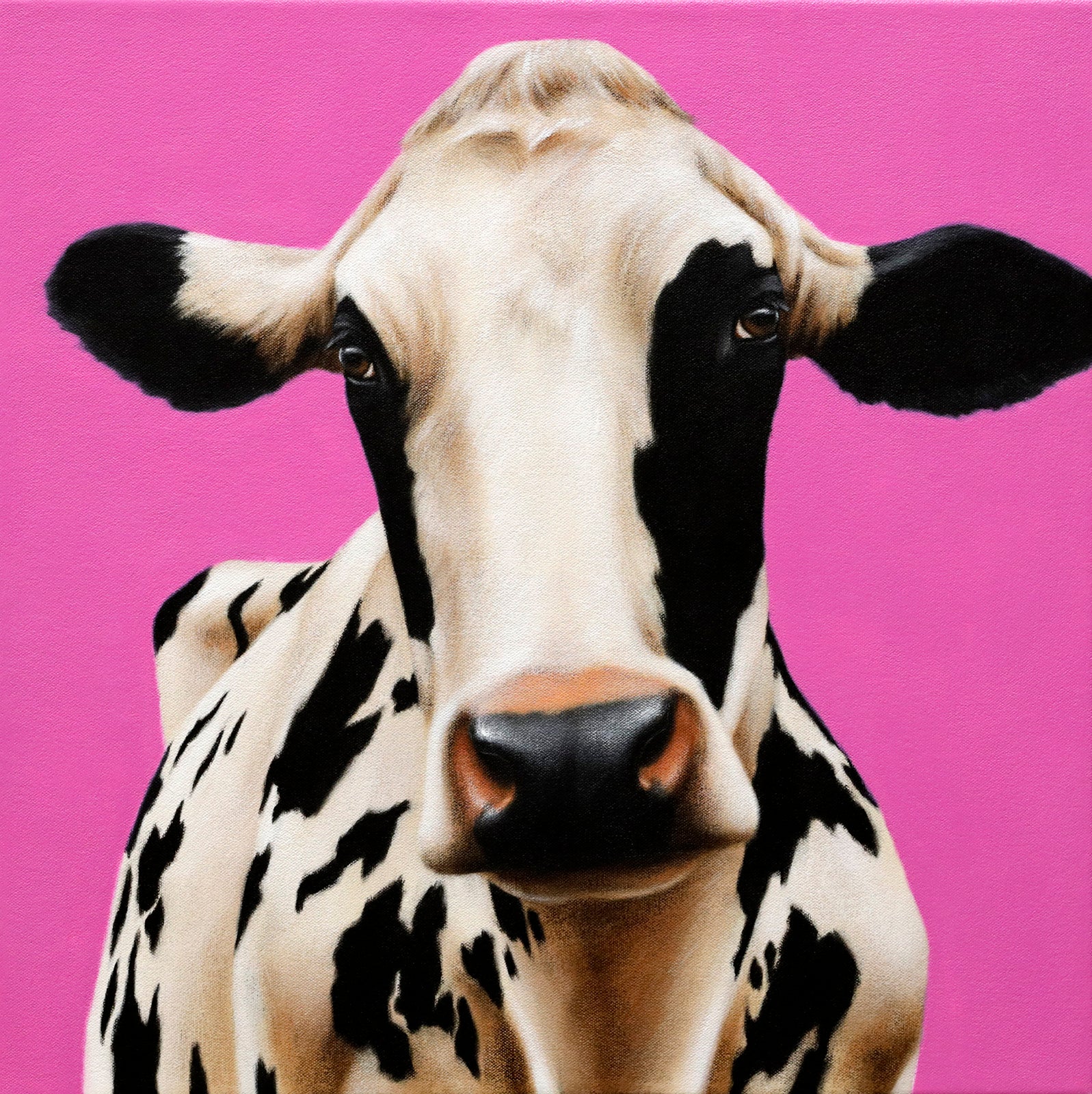 Animals “Pink Pink” by Eloise Brodeur – acrylic on canvas.
