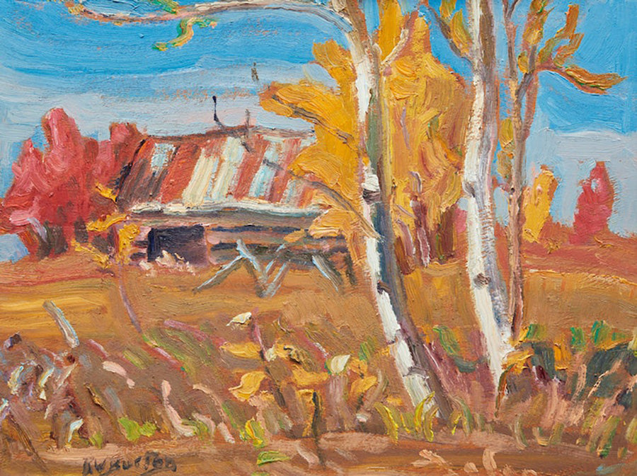 Landscape “West Of North Gower” by Ralph Burton – oil on panel.