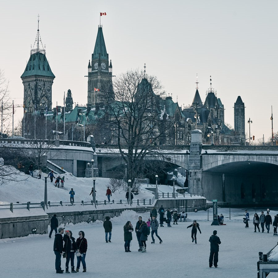 Cityscape “Blue Winterlude” by Ottawa – giclee on paper.