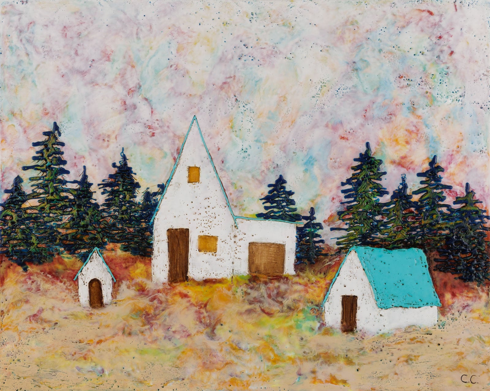 Nestled