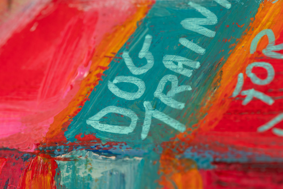 Cynthia Gatien, "You Know Where To Find Me," detail view, acrylic on canvas