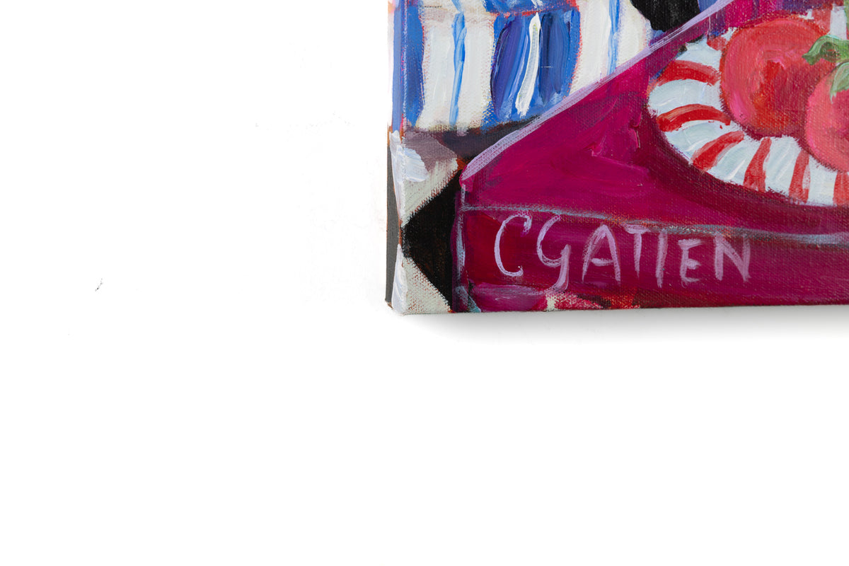 Cynthia Gatien, "You Know Where To Find Me," detail view, acrylic on canvas