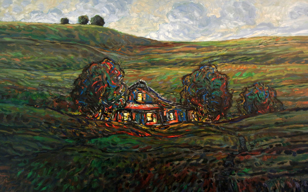Landscape “Protect” by Steve Coffey – oil on canvas.