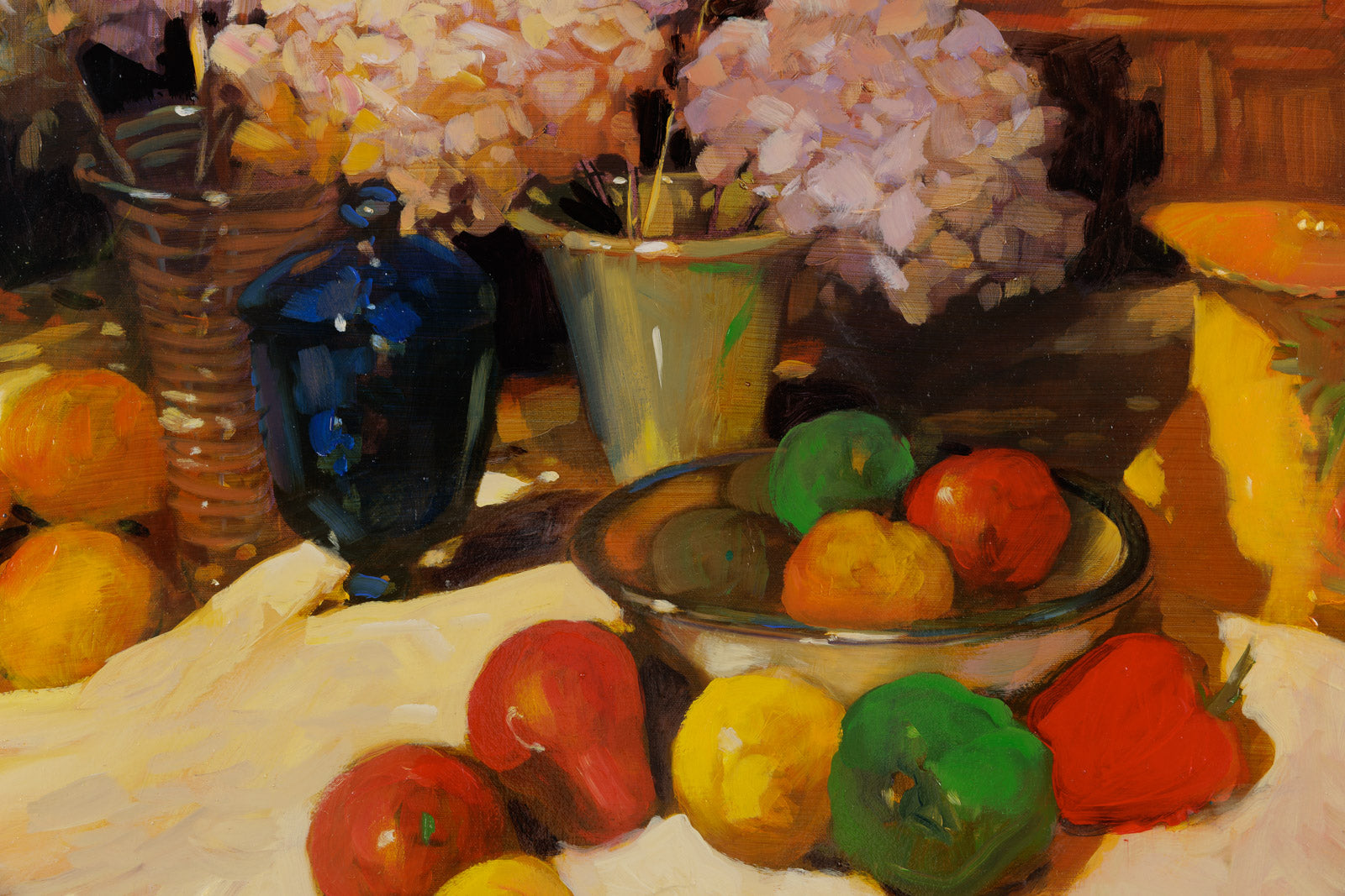 Fruit Bowl & Hydrangeas