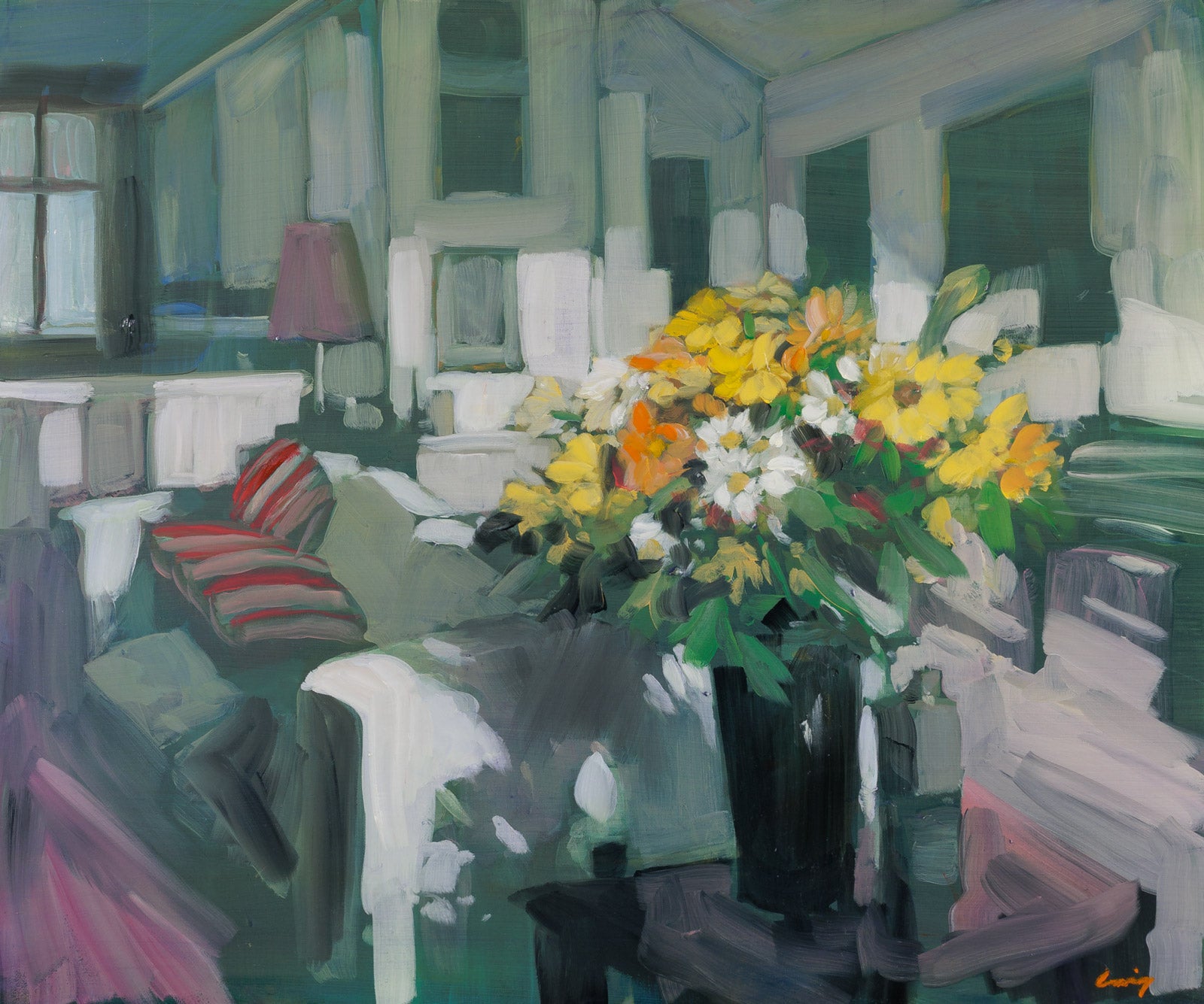 Interior Lakehouse (Yellow Bouquet)