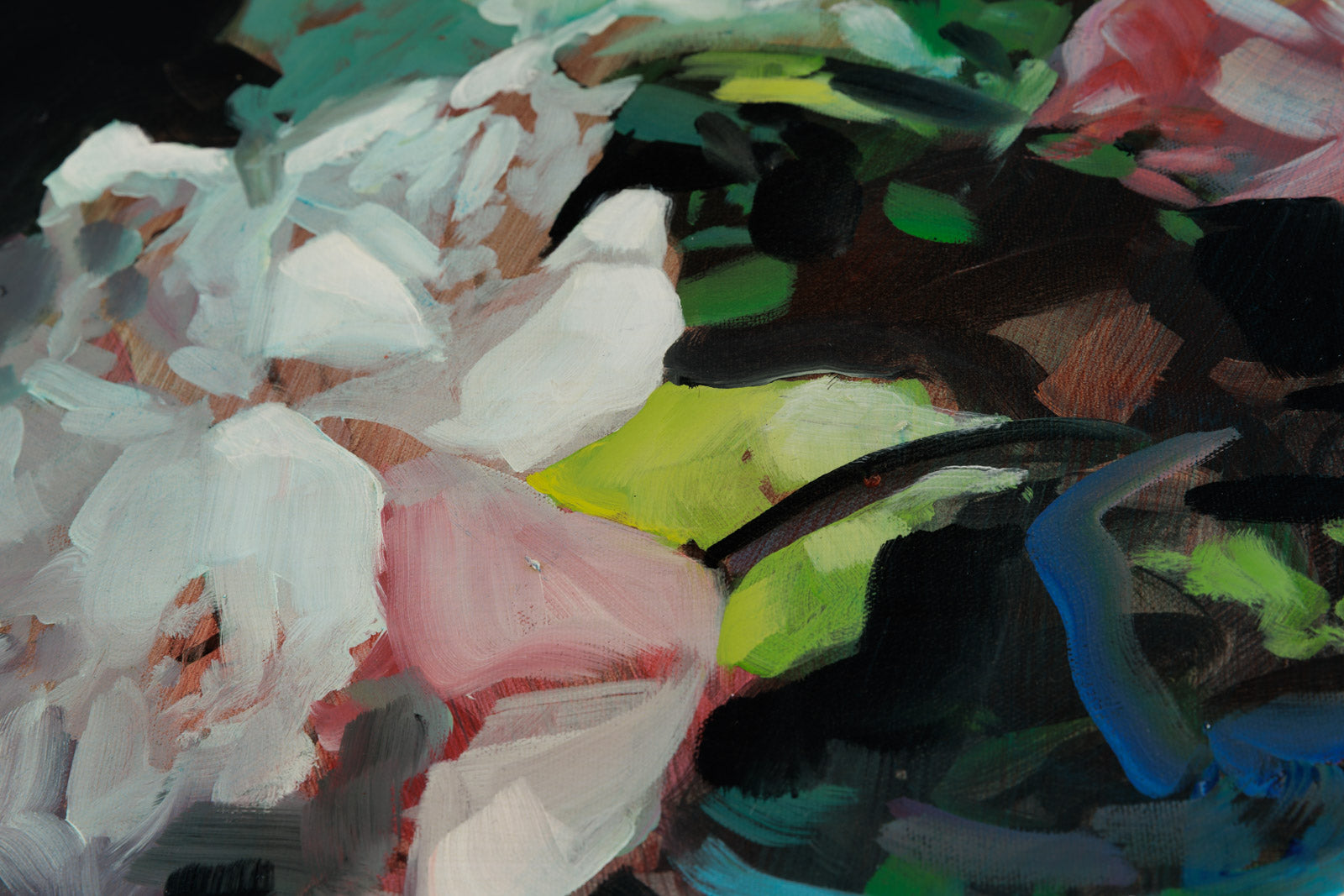 Floral Still Life With Pears