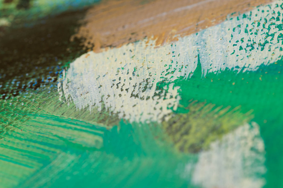 Charles Spratt, "Cabin Fever," detail 5, oil on canvas