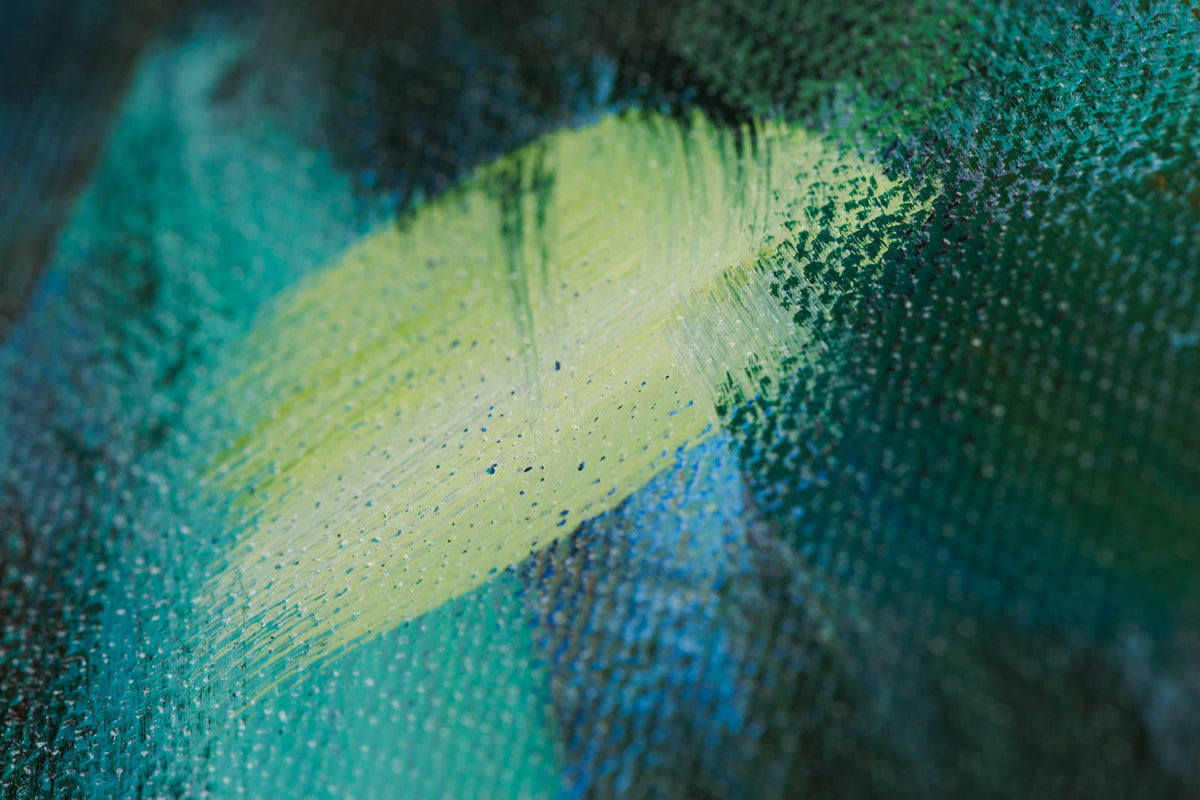 Charles Spratt, "Cabin Fever," detail 6, oil on canvas