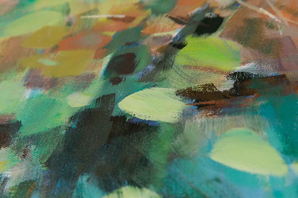 Charles Spratt, "Cabin Fever," detail 2, oil on canvas