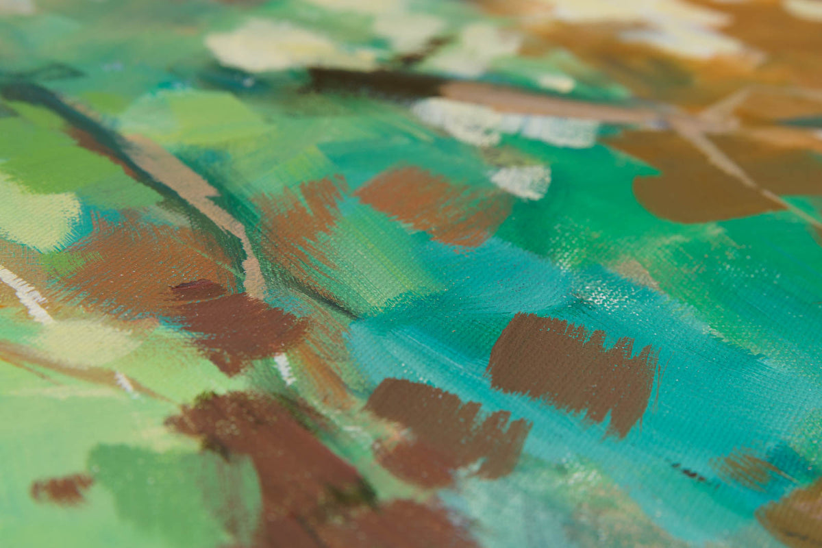 Charles Spratt, "Cabin Fever," detail 3, oil on canvas