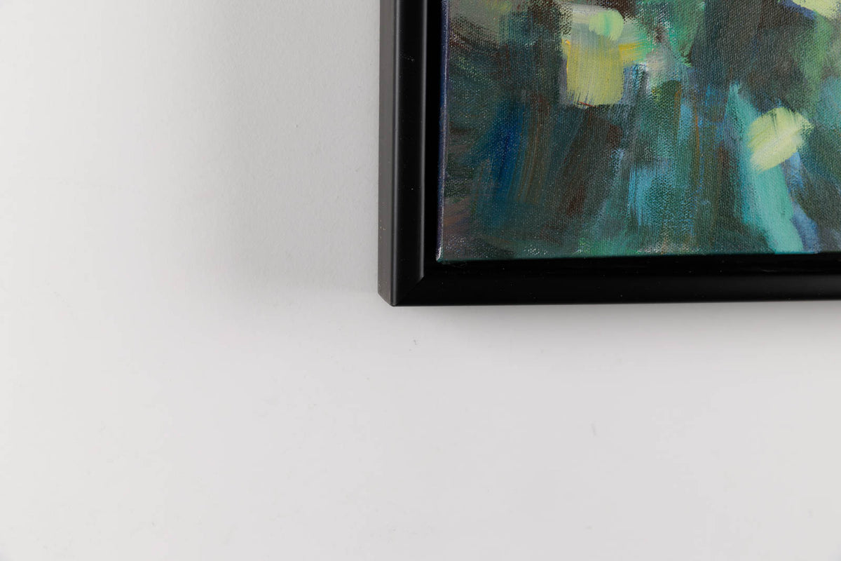 Charles Spratt, "Cabin Fever," detail 4, oil on canvas