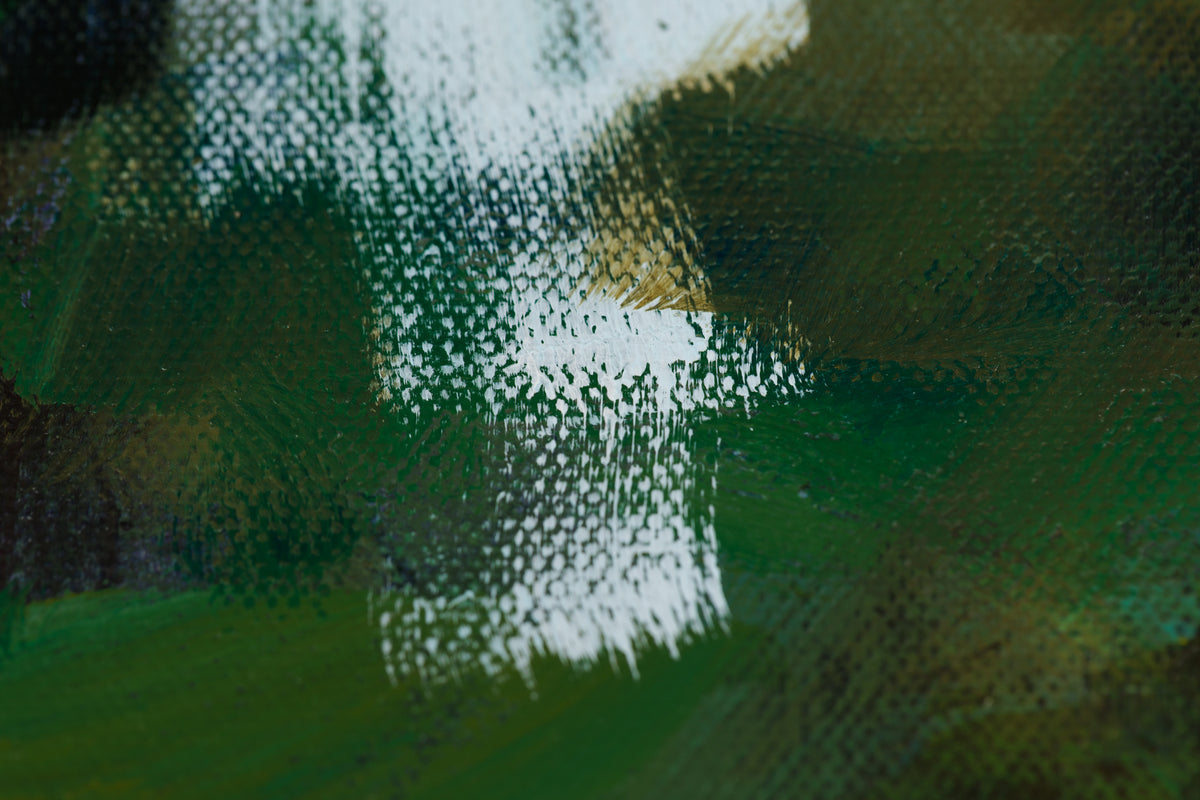 Charles Spratt, "Opeongo Grace," detail view, oil on canvas