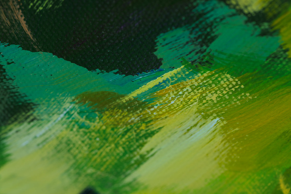 Charles Spratt, "Opeongo Grace," detail view, oil on canvas