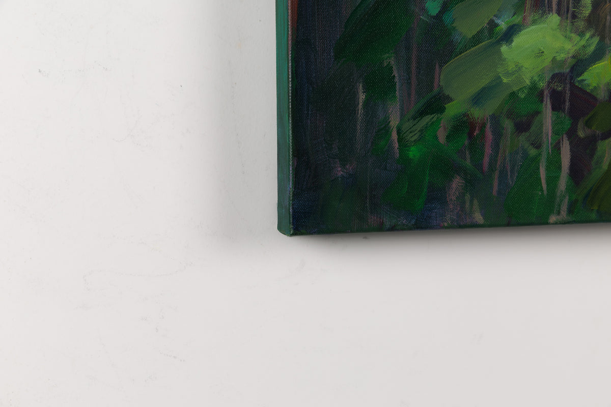 Charles Spratt, "Opeongo Grace," detail view, oil on canvas
