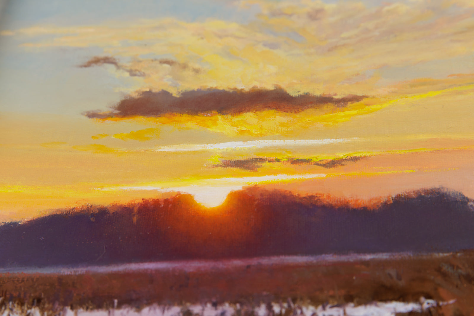 Denise Antaya, "Beauty At Dusk," detail view, oil on canvas