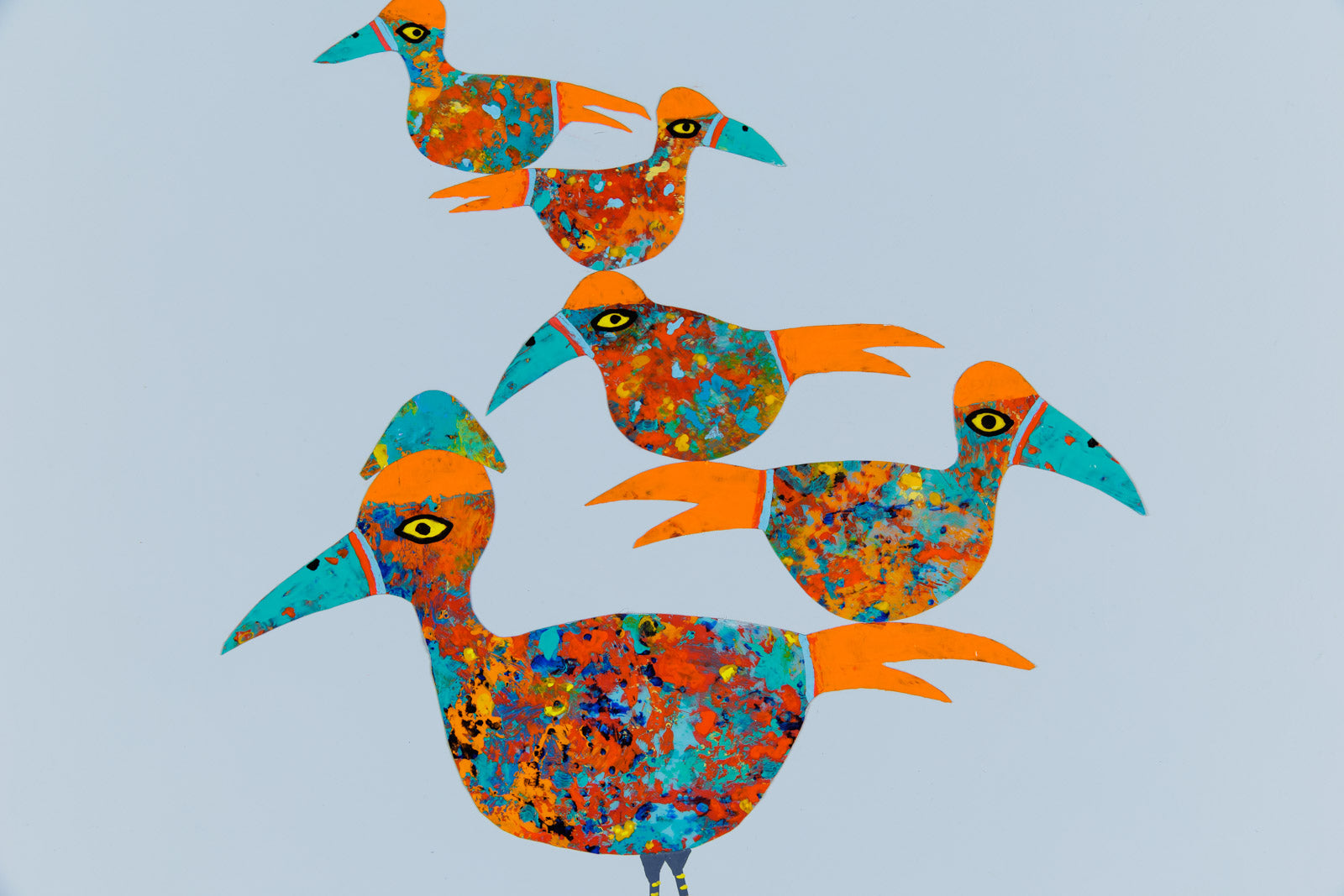 Funky Birds CXXII: Feathered Pyramid