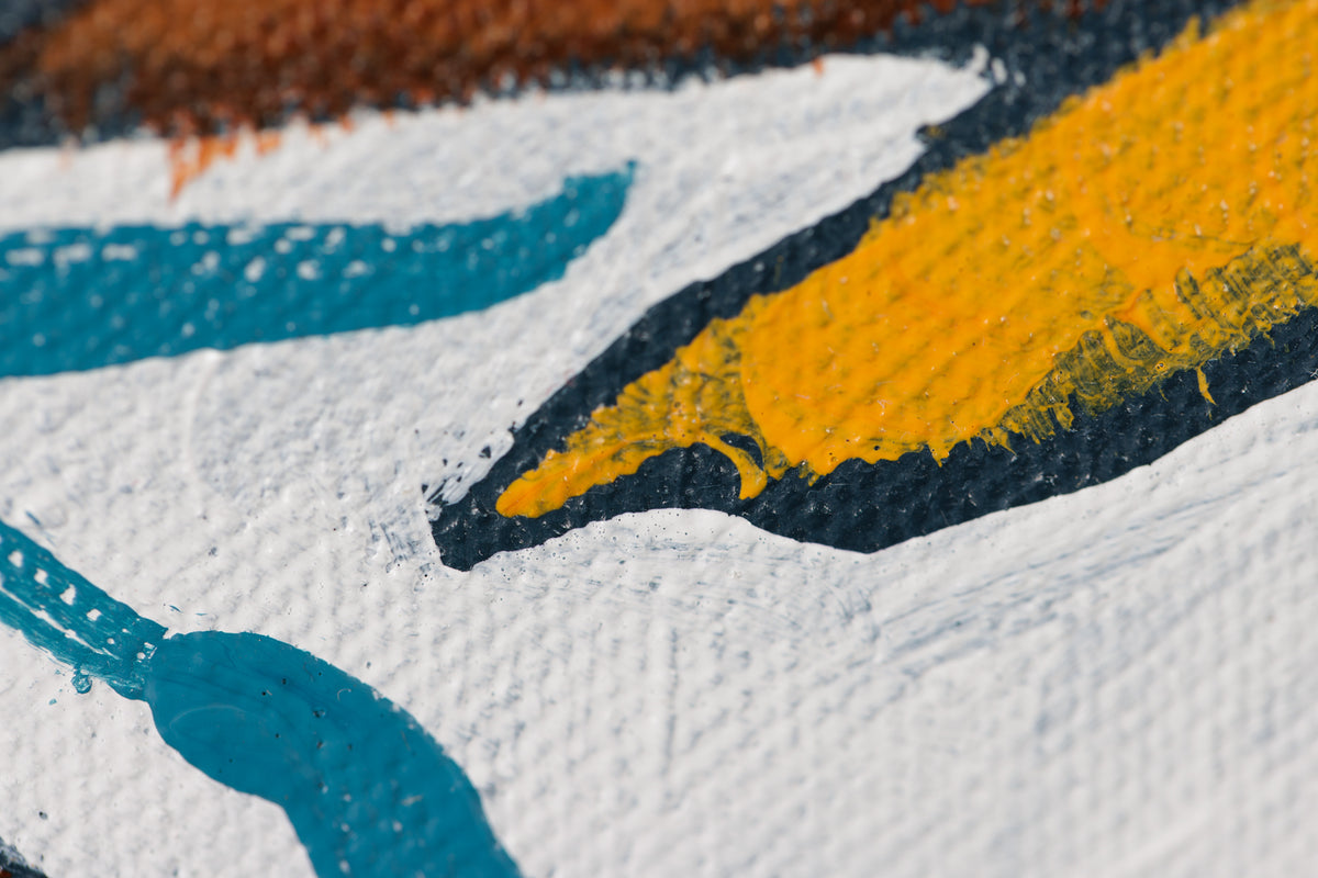 Debra Krakow, "Rainy Day," detail 5, acrylic on canvas