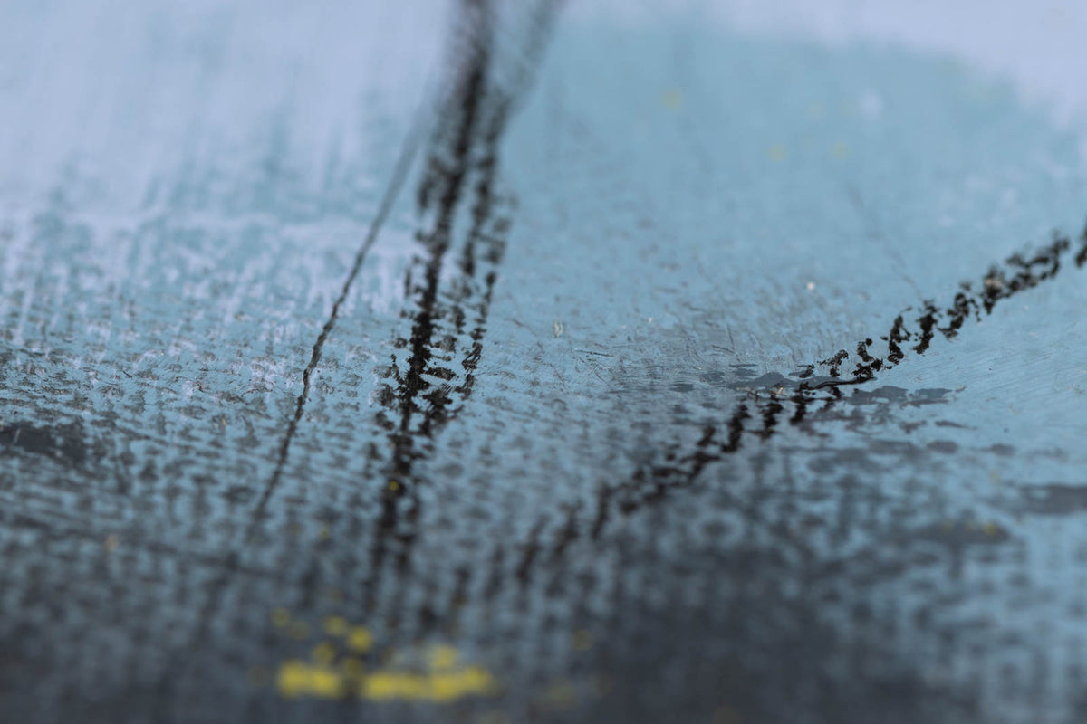 David Lidbetter, "December Morn," detail 2, oil on canvas