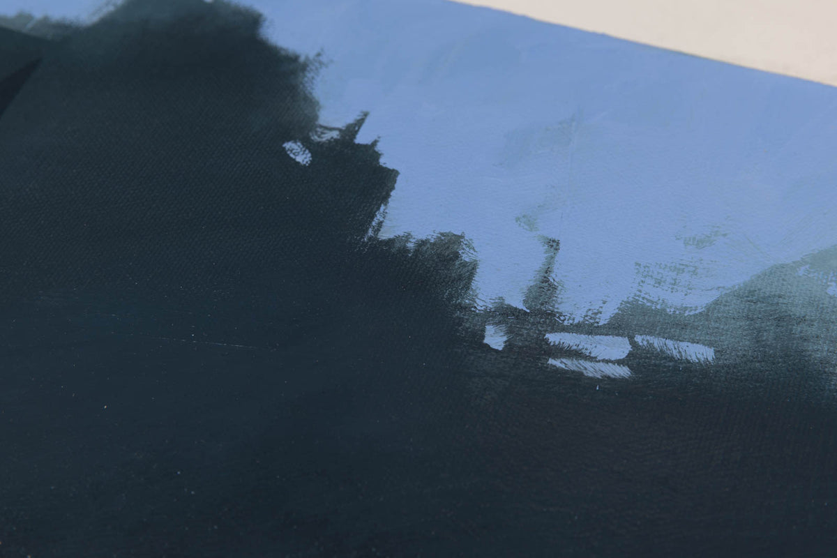 David Lidbetter, "December Morn," detail 4, oil on canvas
