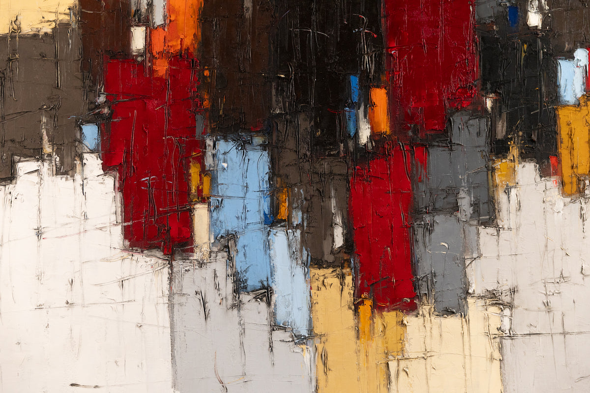 Dominik Sokolowski, "Passe Compose," detail 1, oil on canvas