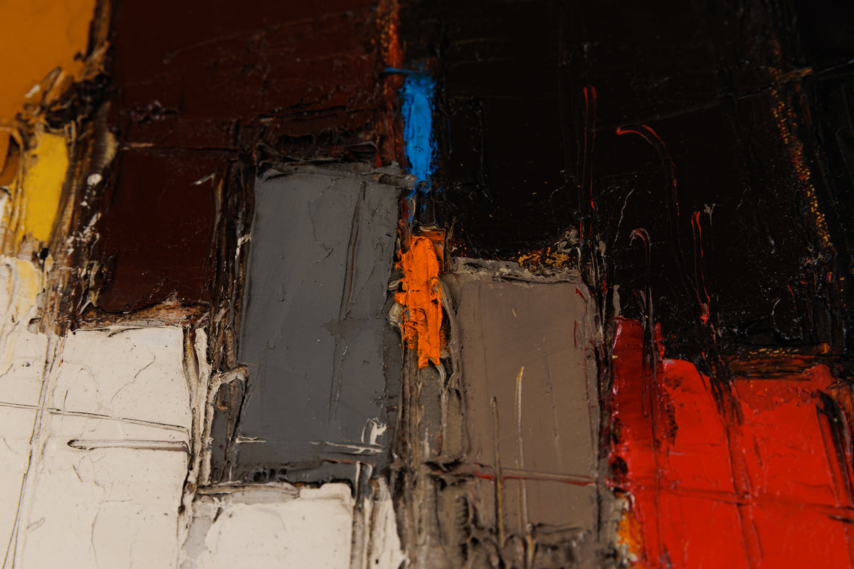 Dominik Sokolowski, "Transmutation #41," detail 2, oil on canvas