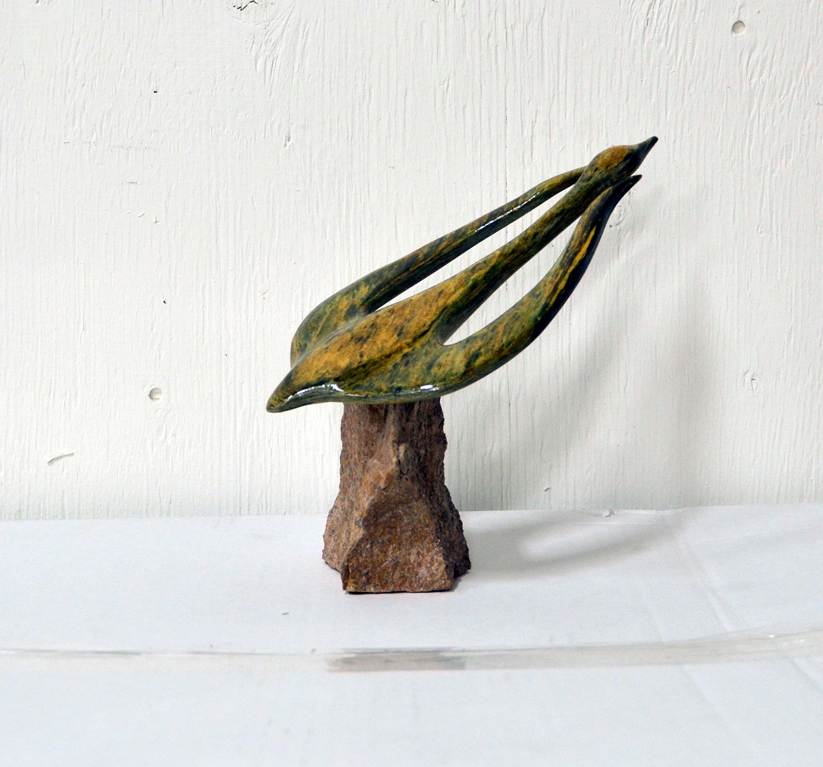 Birds “Heading South II” by Raymond Dubois – soapstone.