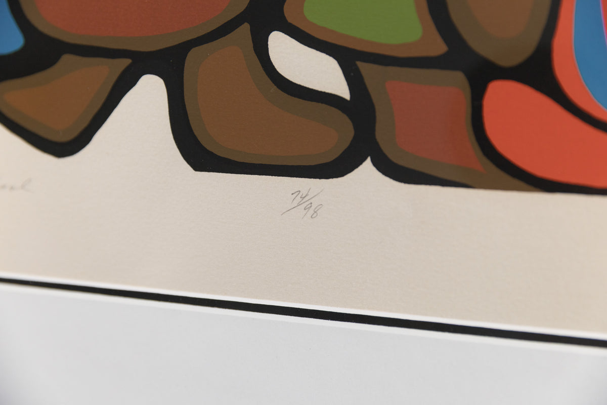 Daphne Odjig, "Indian Day School 74/98," detail 5, offset lithograph