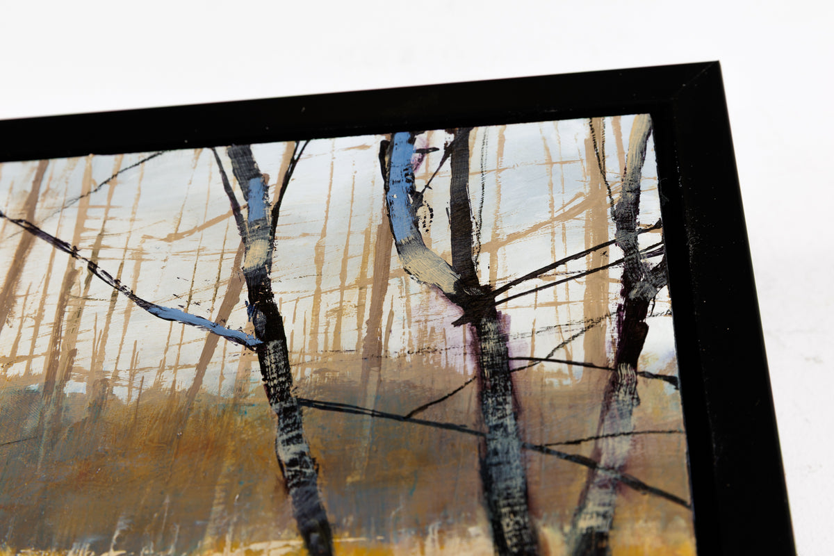 David Lidbetter, "Field of Gold," detail view, oil on panel