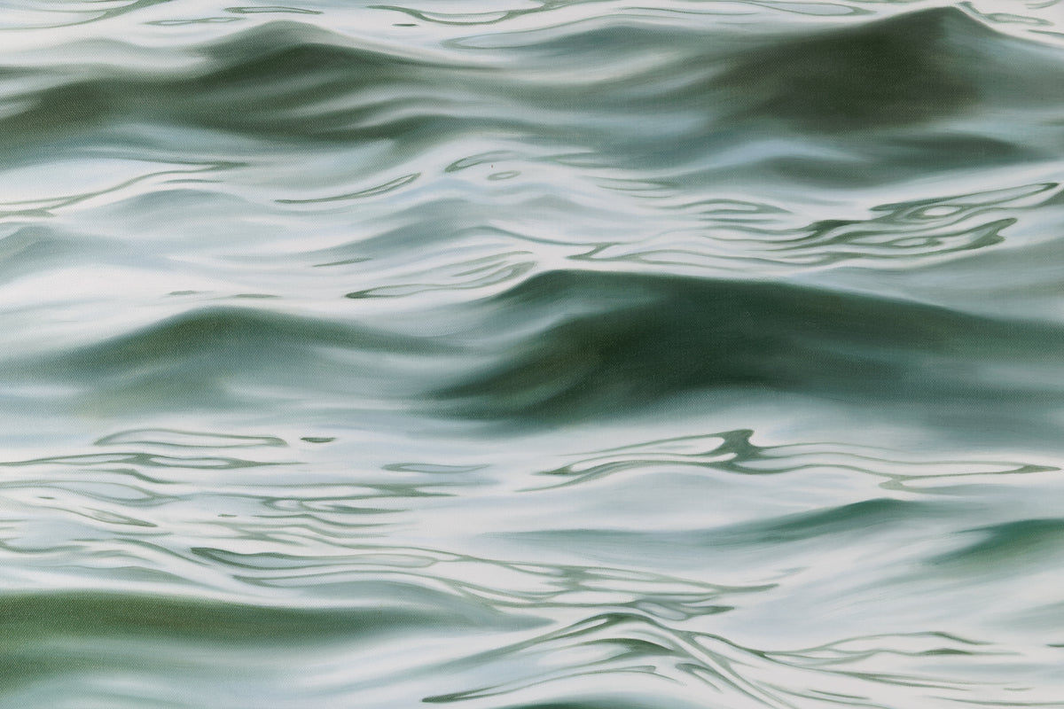 Emily Bickell, "Momentum," detail 1, oil on canvas