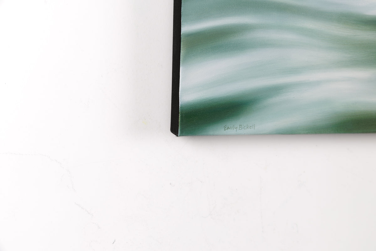 Emily Bickell, "Momentum," detail 4, oil on canvas