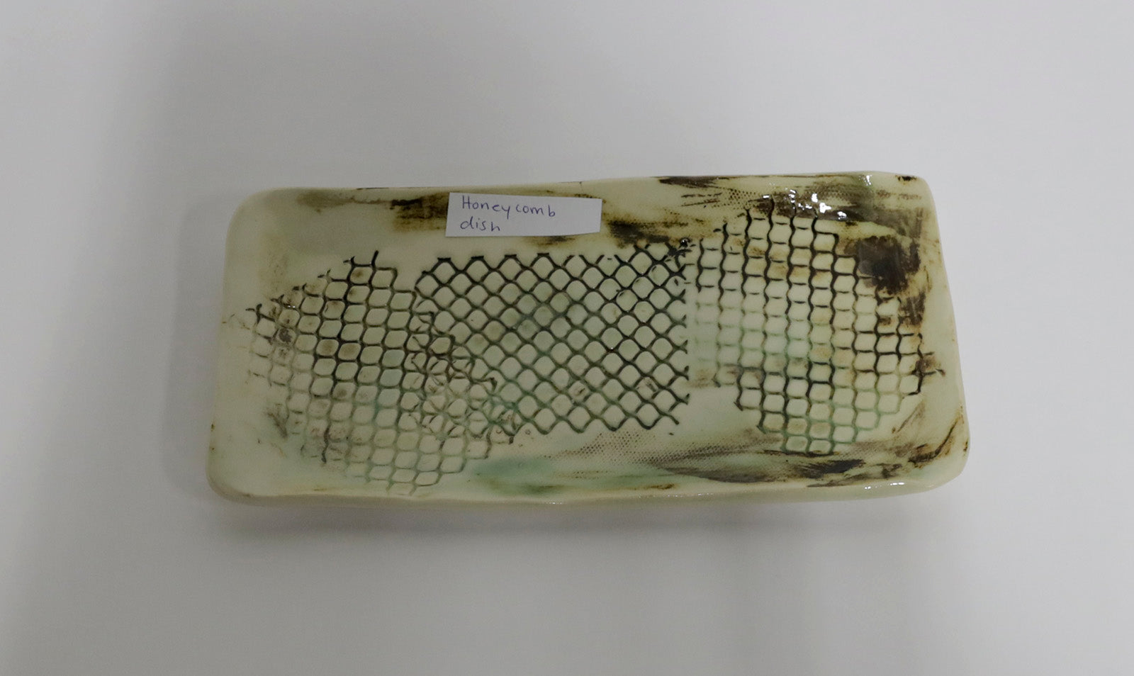 Sculpture “Honeycomb Dish” by Dina Egar.