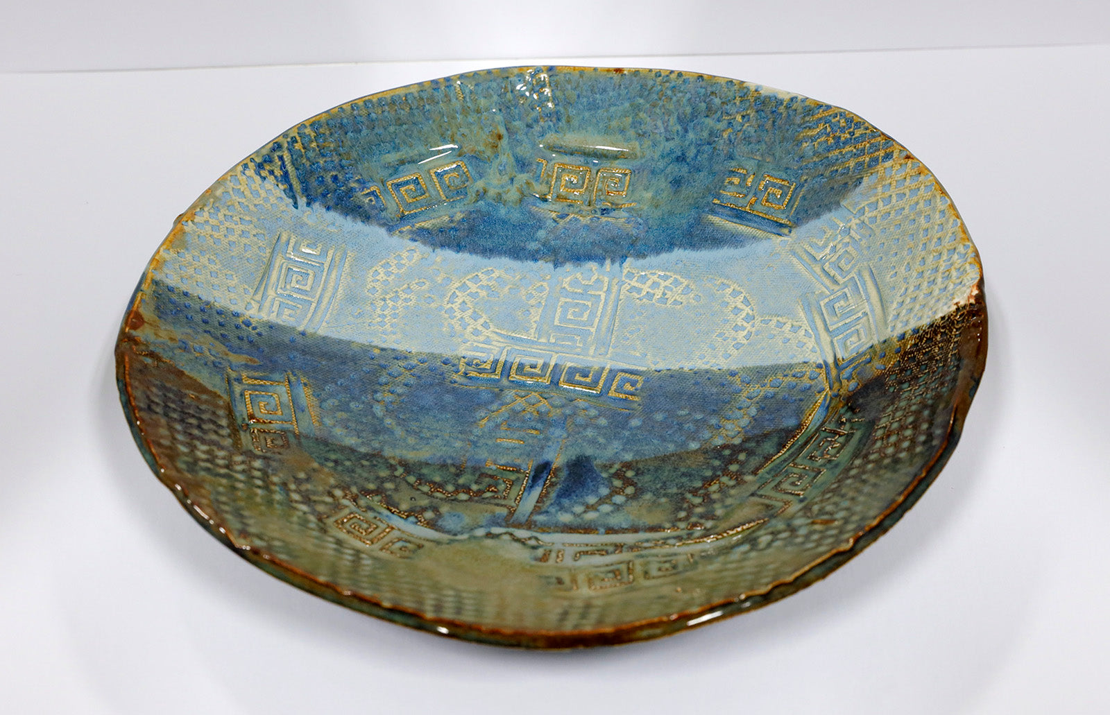 Sculpture “Greek Key Bowl” by Dina Egar.