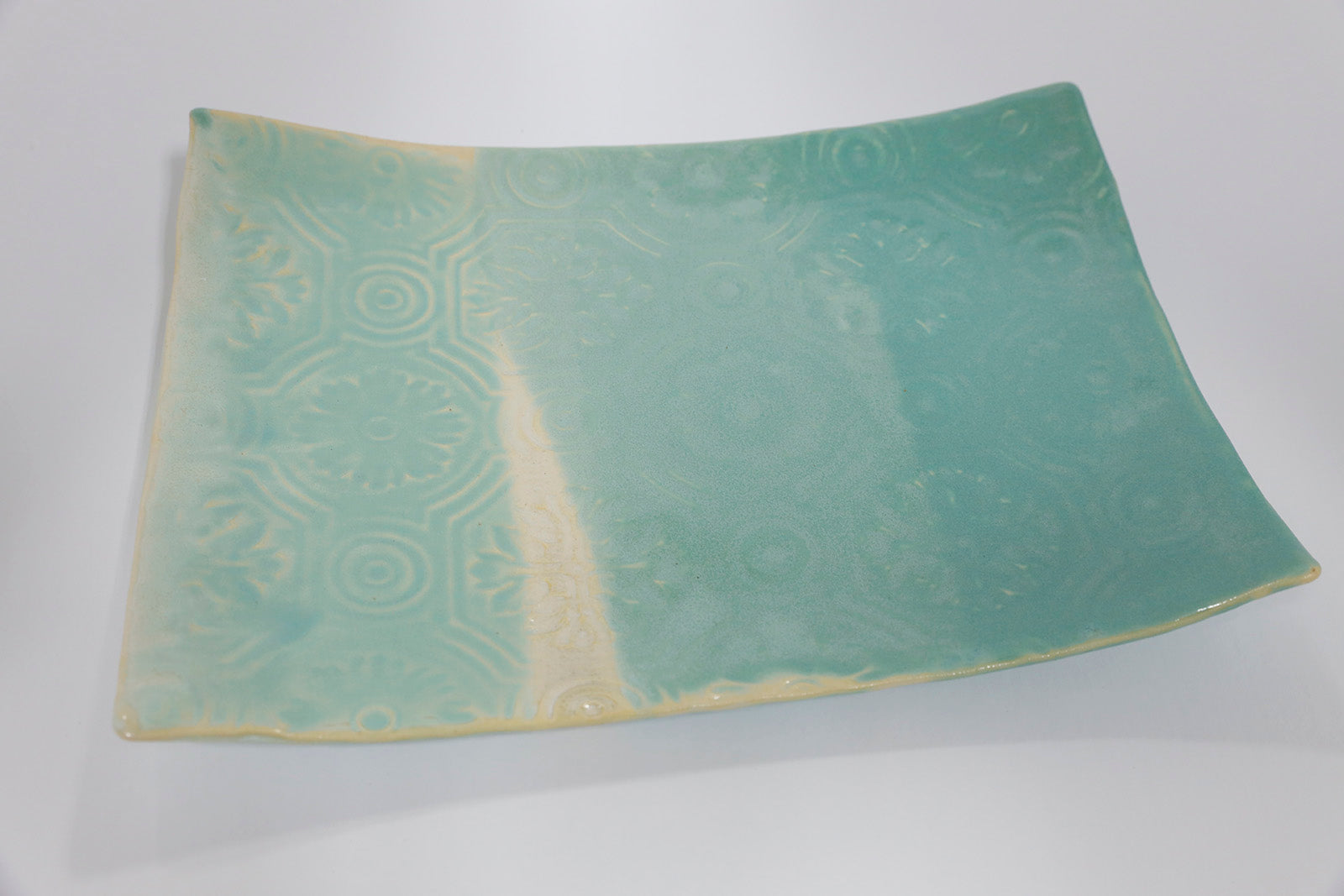 Sculpture “Seafoam Mosaic Plate” by Dina Egar.