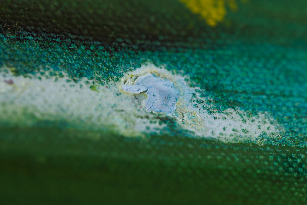 Elizabeth Haney, "North Shore Huron," detail 5, oil on canvas